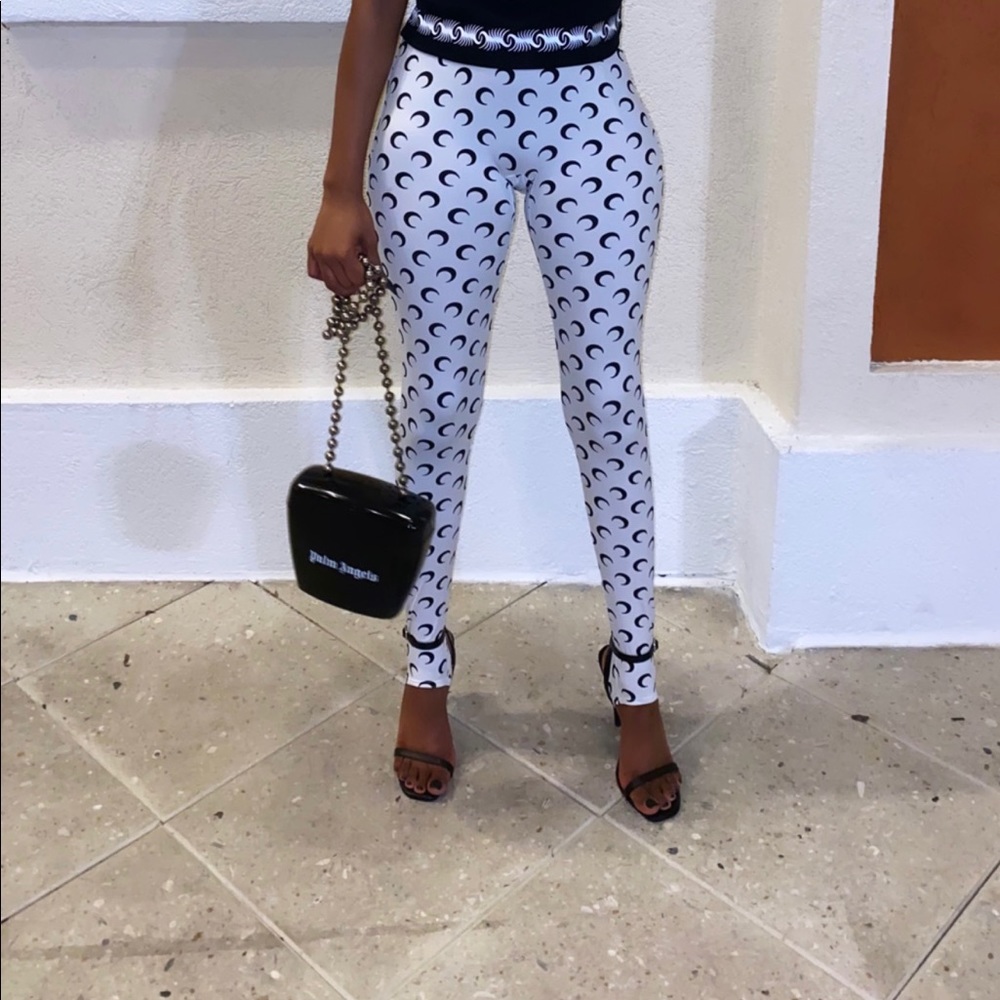 Marine Serre White Leggings